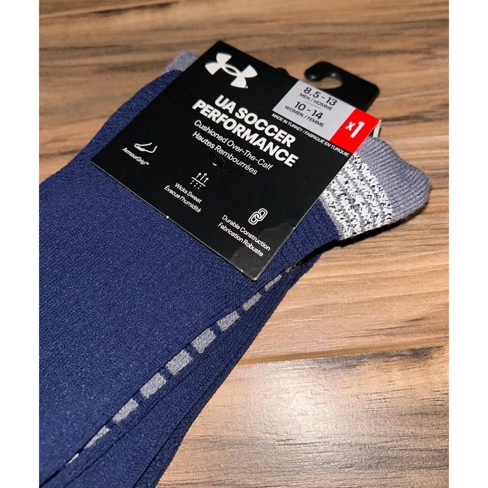 Under Armour Standard‎ Soccer Performance Over-The-Calf Socks, Navy